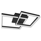 MasterLED Galaxis Herkules 70 W-os 54x54 cm fekete LED távirányítós mennyezeti lámpa