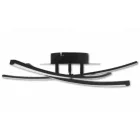 MasterLED Modena Loria 29 W-os ø62 cm natúr fehér fekete LED mennyezeti lámpa