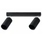 MasterLED Bardo GU10-es foglalatú 2-es fekete mennyezeti lámpa