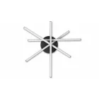 MasterLED Modena Rivera 35 W-os ø50 cm natúr fehér fekete LED mennyezeti lámpa