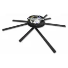 MasterLED Modena Rivera 35 W-os ø50 cm natúr fehér fekete LED mennyezeti lámpa