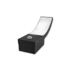 MasterLED Loreto 9W-os natúr fehér fekete színű oldalfali lámpa mozgásérzékelővel