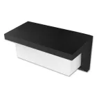 MasterLED Lagos 12W-os natúr fehér fekete oldalfali lámpa