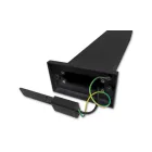 MasterLED Clark 12 W-os natúr fehér 80 cm magas fekete állólámpa