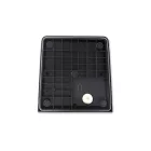 MasterLED Corgi 170x170x146 fekete oldalfali lámpa E27-es foglalattal