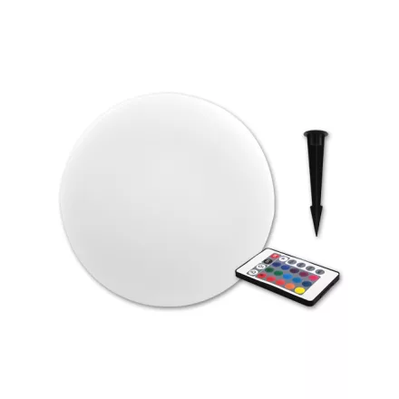 MasterLED Kula 2 W-os földbe szúrható 30 cm-es napelemes kerti gömb RGB