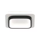 MasterLED Galaxis Falcon 35 W-os 24x24x5 cm fekete-fehér LED távirányítós mennyezeti lámpa