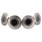 MasterLED Földbe szúrható 1 2 W-os kerek napelemes lámpa 16 SMD