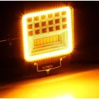 MasterLED Téglalap alakú hideg fehér színhőmérsékletű 126 W-os munkalámpa narancssárga irányjelzővel