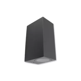   MasterLED Lida 150x92 sötétszürke szögletes oldalfali lámpa GU10-es foglalattal