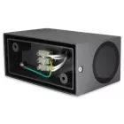 MasterLED Lida 150x92 sötétszürke szögletes oldalfali lámpa GU10-es foglalattal