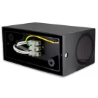 MasterLED Lida 150x92 fekete szögletes oldalfali lámpa GU10-es foglalattal