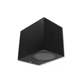   MasterLED Lida 81x92 fekete szögletes oldalfali lámpa GU10-es foglalattal