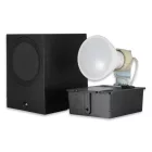 MasterLED Lida 81x92 fekete szögletes oldalfali lámpa GU10-es foglalattal