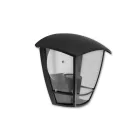 MasterLED Niko fekete kültéri oldalfali lámpa E27-es foglalattal