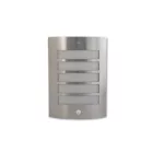 MasterLED Lugo kültéri matt króm érzékelős oldalfali lámpatest E27-es foglalattal