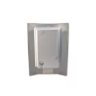 MasterLED Lugo kültéri matt króm érzékelős oldalfali lámpatest E27-es foglalattal