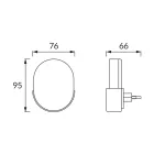 Strühm Beza L fehér ovális alakú irányfény