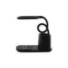 MasterLED Nina színhőmérséklet szabályozható asztal lámpa beépített vezetéknélküli telefontöltővel