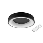 MasterLED Galaxis Nova 54 W-os 40x8 cm fekete LED távirányítós mennyezeti lámpa