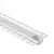  Ecolight Gipszkartonba építhető Fehér LED aluprofil  2m (Szett) 17mm széles matt fedővel