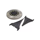 MasterLED Földbe szúrható 1 W-os kerek napelemes lámpa 12 SMD