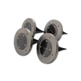   MasterLED Földbe szúrható 0 4 W-os kerek napelemes lámpa 4 SMD