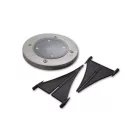 MasterLED Földbe szúrható 0 4 W-os kerek napelemes lámpa 4 SMD