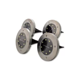   MasterLED Földbe szúrható 0 8 W-os kerek napelemes lámpa 8 SMD