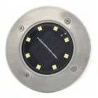 MasterLED Földbe szúrható 0 8 W-os kerek napelemes lámpa 8 SMD