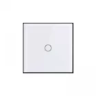 MasterLED Fehér üveg egypólusú (101) érintő villanykapcsoló