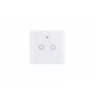 MasterLED Fehér üveg WIFI-s érintő villanykapcsoló (105+N)