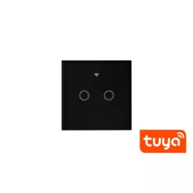   MasterLED Fekete üveg WIFI-s érintő villanykapcsoló (105+N)