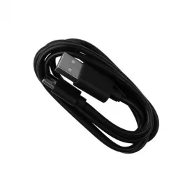 Ecolight USB-A/USB-C kábel, fekete, 1 m