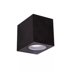   Strühm Gamp D 80x68 mm fekete oldalfali lámpa GU-10-es foglalattal