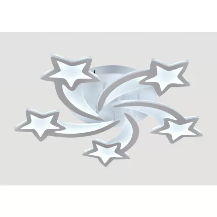 Lucero Yuki 140 W-os 67 cm átmérőjű fehér LED távirányítós és mobil applikációval vezérelhető mennyezeti lámpa