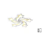 Lucero Yuki 140 W-os 67 cm átmérőjű fehér LED távirányítós és mobil applikációval vezérelhető mennyezeti lámpa