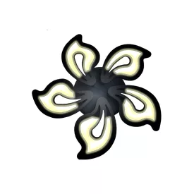   Lucero Sebastian 173 W-os 65 cm átmérőjű fekete LED távirányítós és mobil applikációval vezérelhető mennyezeti lámpa