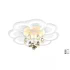 Lucero Mara 72 W-os 60 cm átmérőjű fekete LED távirányítós és mobil applikációval vezérelhető mennyezeti lámpa