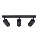 MasterLED Eris fekete-arany mennyezeti 3-as lámpa keret GU10-es foglalattal