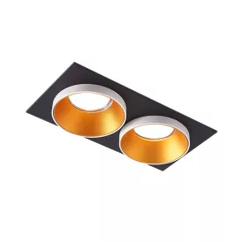   MasterLED Taris fekete-fehér színű dupla spot keret GU10-es foglalattal