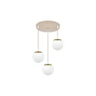 MasterLED Bali 12-50 cm 3xE27 foglalatú Bézs+Arany színű mennyezeti lámpa