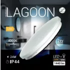 Lagoon 24 W-os ø320 mm kerek natúr fehér mennyezeti lámpa IP44-es védettségű