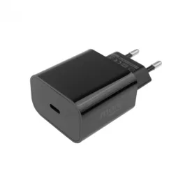   Ecolight 20 W-os USB-C fali töltő, fekete, gyorstöltéssel