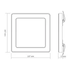 VIDEX DL6S 12W LED négyzet alakú lámpa 3000K-4000K-6500K