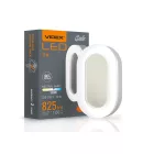 Videx Gala 11 W-os 190x113 mm ovális alakú natúr fehér fehér mennyezeti lámpa IP65-ös védettségű