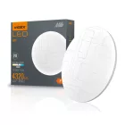 Videx Mila 48 W-os ø480 mm kör alakú natúr fehér mennyezeti lámpa IP44-es védettségű