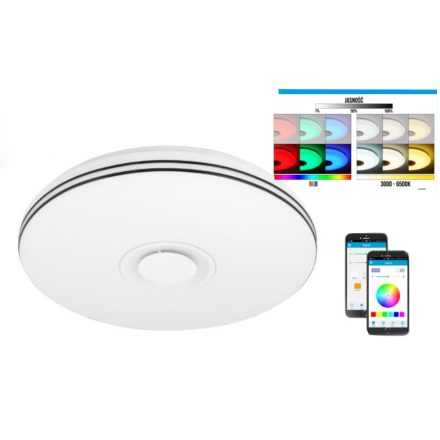MasterLED Nevada 72 W-os 50 cm fehér LED távirányítós mennyezeti lámpa
