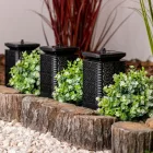 MasterLED Dekoratív napelemes négyzet alakú lánglámpa