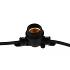 MasterLED Girlanda LED 20 m hosszúrságú 20x E27-es foglalatot tartalmazó sorolható fényfüzér